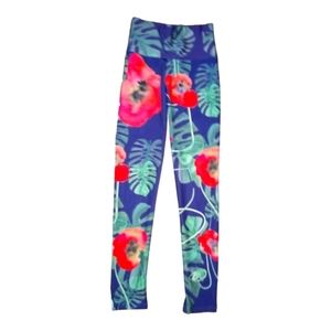 Coalition snow floral yoga pilates pants